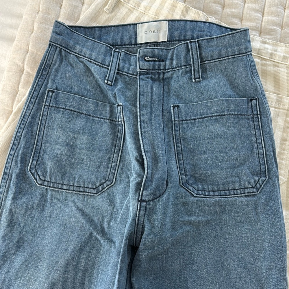 Doen patch pocket full length jeans